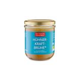 Hühnerkraftbrühe im Pfandglas