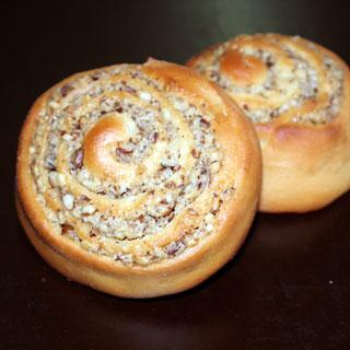 Dinkelschnecke Walnuss