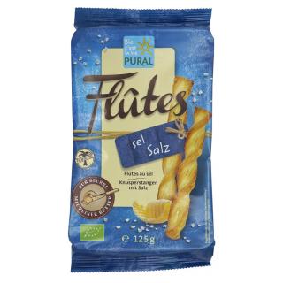 Flutes mit Salz