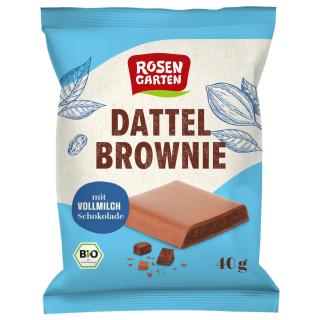 Dattel Brownie mit VM-Schokolade