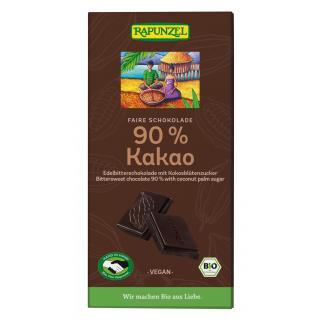 Bitterschokolade 90% Kakao Kokosblütenzucker