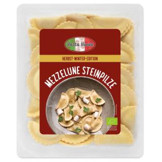 Mezzelune mit Steinpilzen