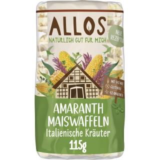 Amaranth Mais- waffeln italienische Kräuter