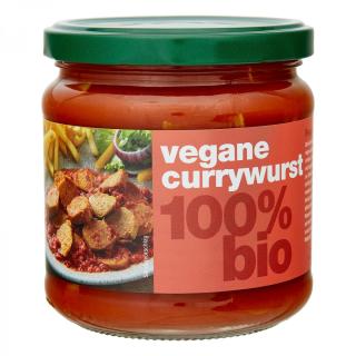 vegane Currywurst im Glas