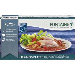 Herings-Platte mit Gemüse