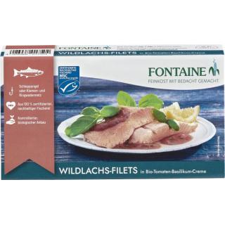 Wildlachsfilet Tomate-Basilikum-Creme