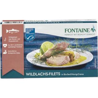 Wildlachsfilet Senf-Honig-Creme