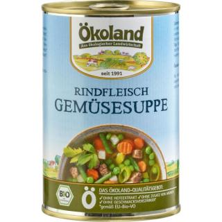 Gemüsesuppe mit Rindfleisch