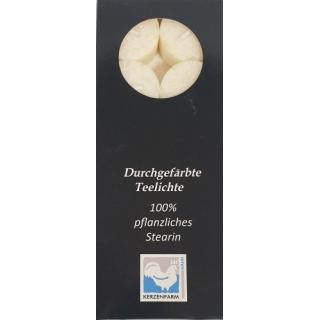Stearin- Teelichte elfenbein