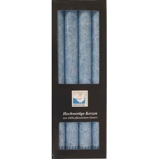 Stearin- Stabkerze-Set blau