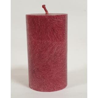 Stearin- Stumpenkerze dunkelrot 90x50