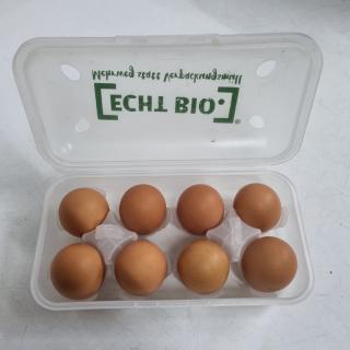 Eier in 8er Pfand-Mehrwegbox – Größe XS