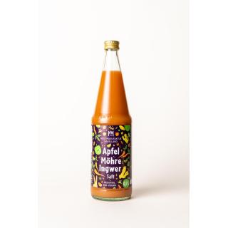 Apfel-Möhre- Ingwersaft