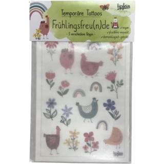 Temporäre Tattoos Frühlingsfreunde
