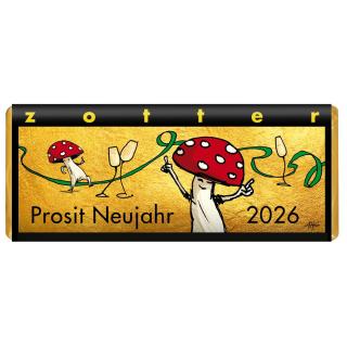 Schokolade Prosit Neujahr 2026
