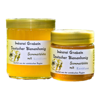 Honig - Sommerblüte mit Kornblume