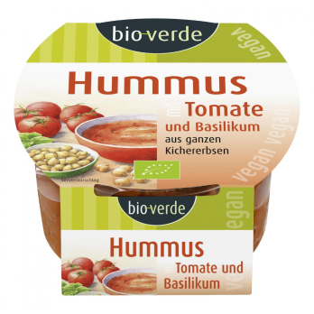 Hummus Tomate Basilikum
