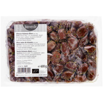 Schwarze Kalamataoliven ohne Stein