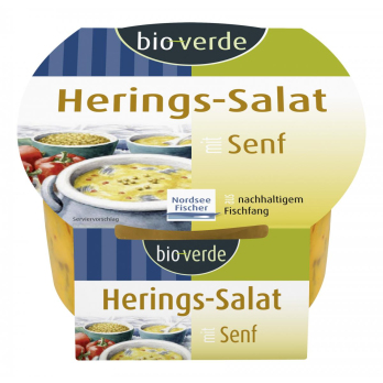 Heringssalat in Senf-Marinade