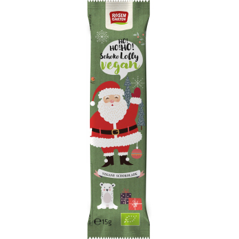 Veganer Schoko-Lolly Weihnachtsmann