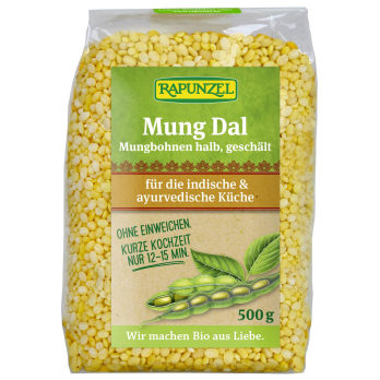 Mung Dal, Mungbohnen halb, geschält