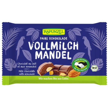 Vollmilch Schokolade mit ganzen Mandeln