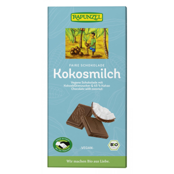 Kokosmilch Schokolade