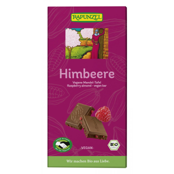 Himbeere vegane Mandel-Tafel
