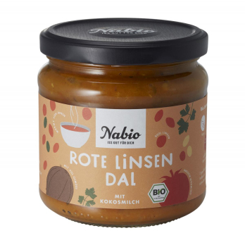 nabio  Rote Linseneintopf Daal im Glas