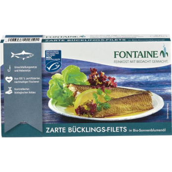 Bücklingsfilets in Sonnenblumenöl
