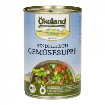 Gemüsesuppe mit Rindfleisch