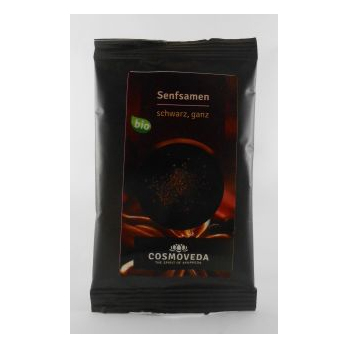 Senfsaat, ganz, schwarz