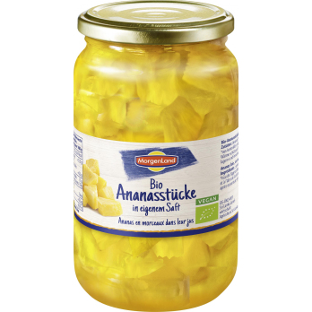 Ananas-Stücke im eigenen Saft