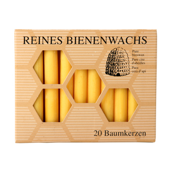 Bienenwachs- Baumkerzen