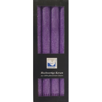 Stearin- Stabkerzen violett
