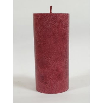 Stearin- Stumpenkerze dunkelrot 135x64