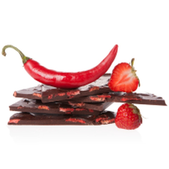 Bruchschokolade Edelbitter Erdbeer-Chili