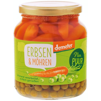 Erbsen & Möhren, kleines Glas