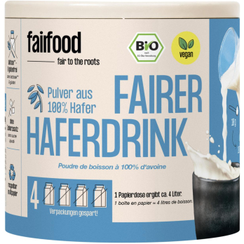 Faires Haferdrinkpulver Papierdose