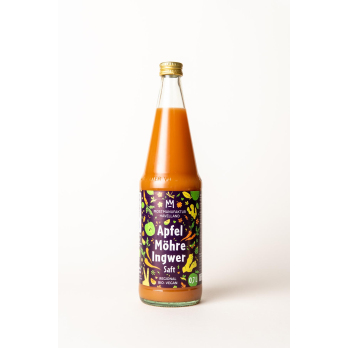 Apfel-Möhre- Ingwersaft