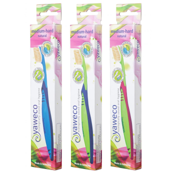 Zahnbürste med/hard natural