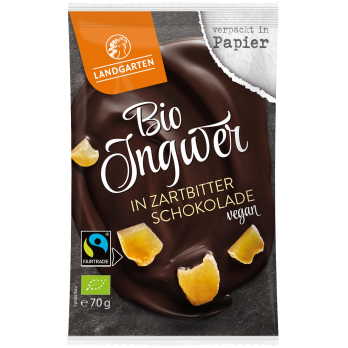Ingwer in Zartbitter- schokolade