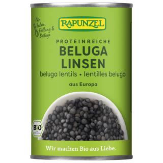 Beluga Linsen in der Dose