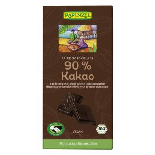 Bitterschokolade 90% Kakao Kokosblütenzucker