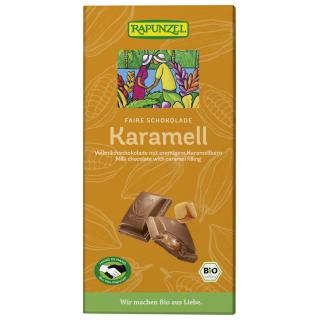Vollmilch- Schokolade mit Karamellfüllung