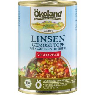 Linsen-Gemüse Topf