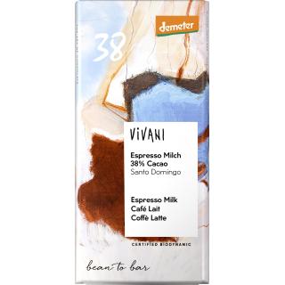 Espresso Milch 38% Cacao