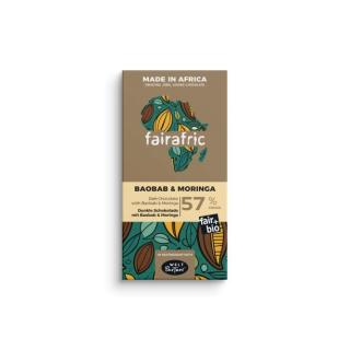 Zartbitter-  schokolade mit Baobab+Moringa