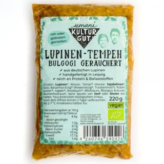 Lupinen- Tempeh Bulgogi geräuchert