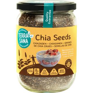 Chia-Saat schwarz im Glas